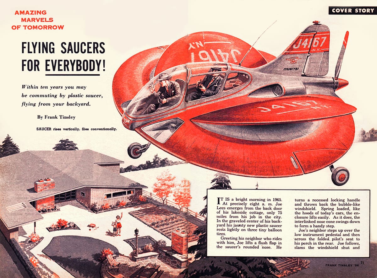 An ad for flying saucers